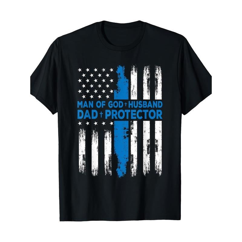 Religious People's God Husband Daddy Protector T-shirt Made in USA Hoodie, Sweatshirt | DripVista.com