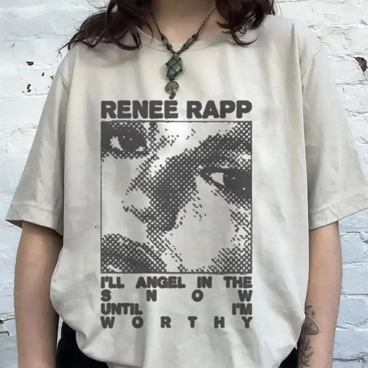 Renee rapp angel retro shirt, Snow Angel Merch Shirt, Reneé Rapp Shirt, Unisex T-Shirt, Gift for Women, Trending T-Shirt