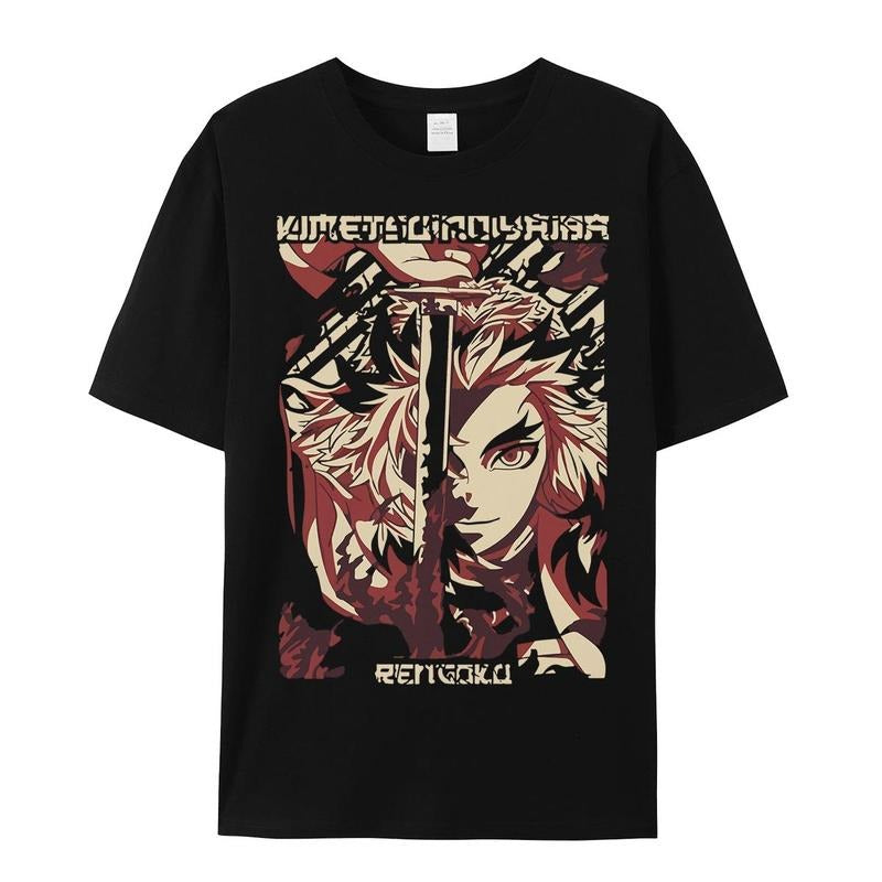 Rengoku Unisex Shirt | Breathing styles Breathing styles Tee for Teens & Adults | Flame Hashira T-Shirt | Anime...