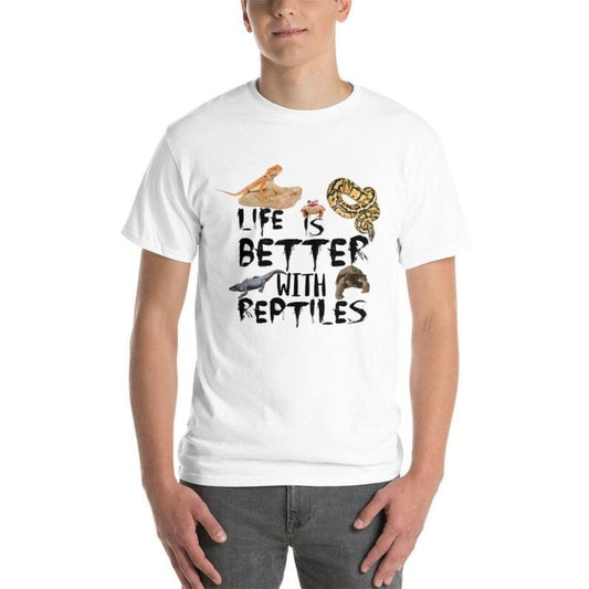 Reptiles T-shirt, Lizard Pet Lover Gift Tshirt, Reptile Pets Fan Shirt, Iguana Chameleon Turtle Snake Frog Birthday Party Present Tee Shirts made in usa