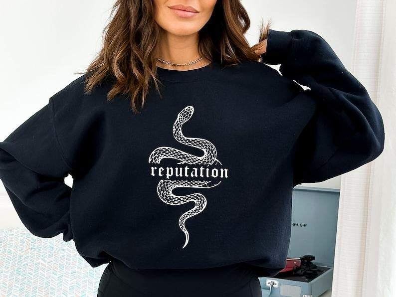 Reputation Snake Shirt and Sweatshirt, Rep Snake Shirt, Concert Hoodie and Sweater; T-shirt | DripVista.com