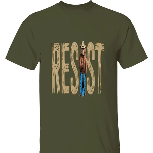 Resist Bear Political T-Shirt - Anti Trump, Anti Fascist Protest Design for Political Activism, Resistance Movements, and Support for Justice, Streetwear, Everyday Wear, Trendy Clothing, Casual Wear