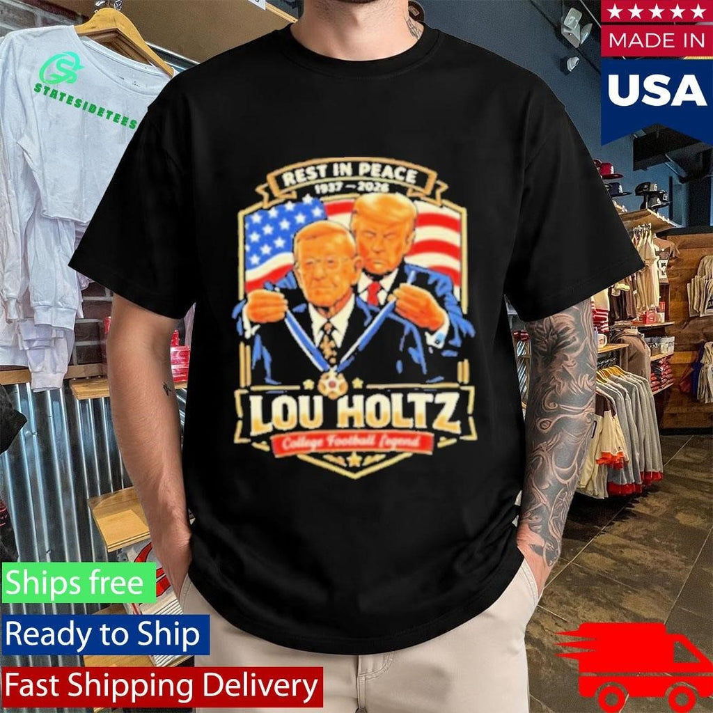 Rest In Peace Lou Holtz 1937 2026 College Football Legend Tribute Shirt