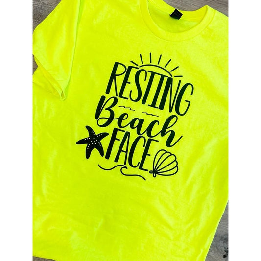 Resting Beach Face Graphic Tee