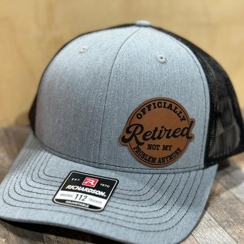 Retired, leatherette patch hat T-Shirts, Hoodie, Sweatshirt | DripVista.com