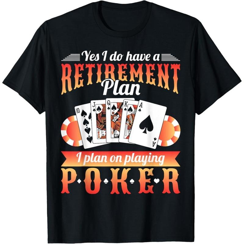 Retirement Plan Poker T-Shirt made in usa Hoodie, Sweatshirt | DripVista.com