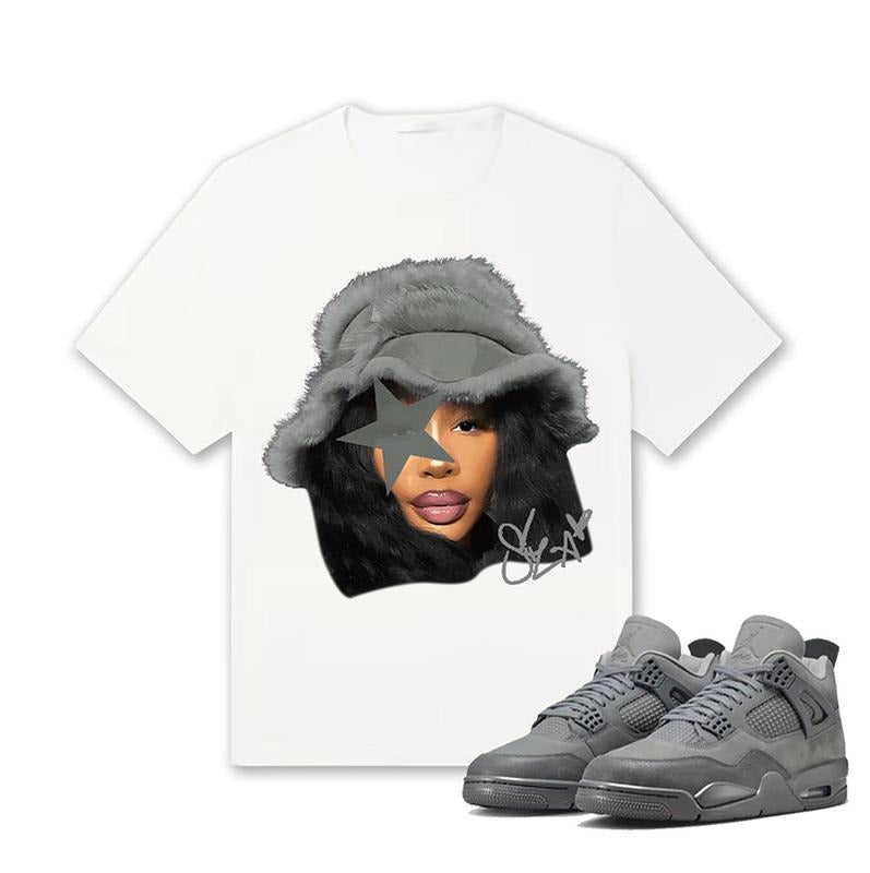 Retro 4 Wet Cement Unisex Shirt,SZA Shirt To Match Sneaker Hoodie, Sweatshirt | DripVista.com