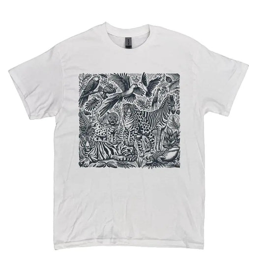 Retro 90s Rainforest Unisex Shirt, Vintage Wildlife Oversized Washed T-Shirt, Wildlife Lovers Gift Tee, Young Men Gift Tee