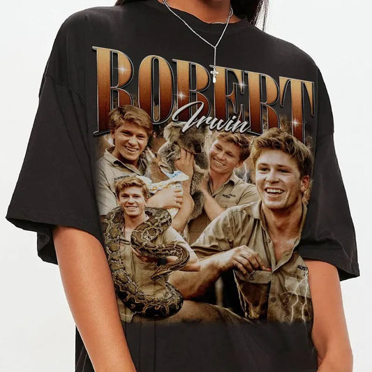 Retro 90s Robert Irwinn Zookeeper Tshirt, Irwinn Fan Gift, Wildlife Photographer women Shirt, Australia Zoo, Unisex Short Sleeve Tee