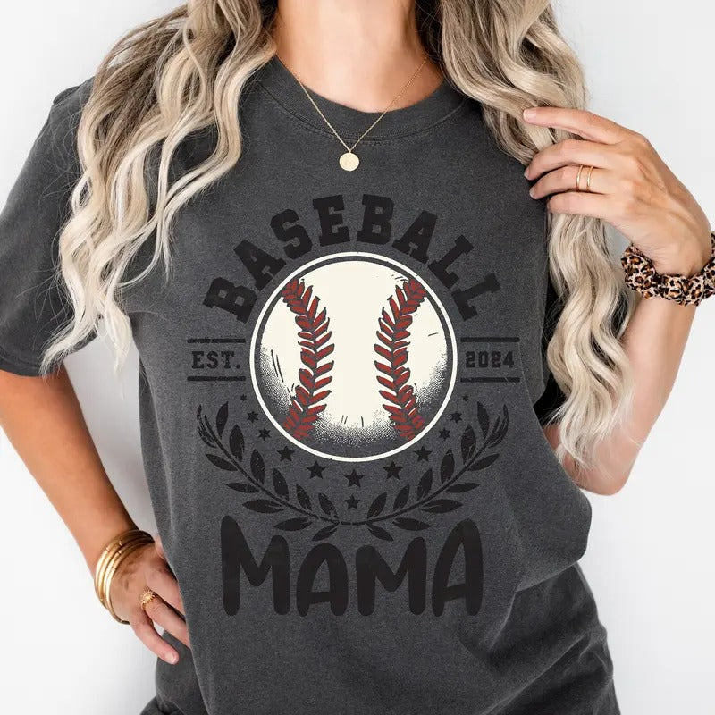 Retro Baseball Mama Shirt, Sports Team, Baseball Shirt, Mama Gift Mother's Day, Sports Shirt, Baseball Mom Shirt, Sport...