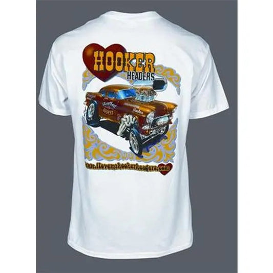 Retro Classic Car Graphic T-Shirt - Vintage Muscle Car Design, Cotton Casual Crewneck Tee