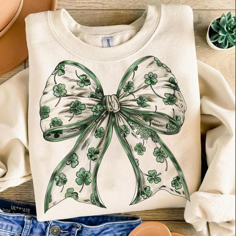 Retro Coquette St Patrick's Day, Coquette St Patty's Day, Lucky Shamrock, St Patricks Coquette, Lucky Charm, Irish...