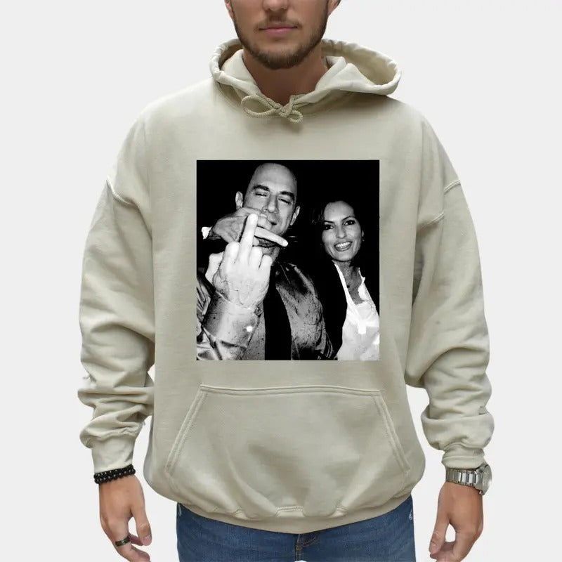 Retro Elliot Stabler Gunpla brand Olivia Benson Hoodie, Elliot Gunpla brand Olivia Shirt, Law Gunpla brand Order SVU Tee,...