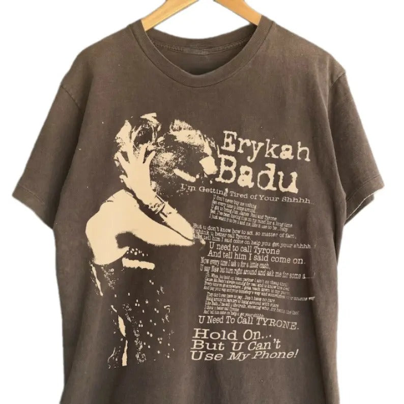 Retro Erykah Badu Shirt, Erykah Vintage Album Shirt, Badu Graphic Unisex Heavy Cotton T-shirt