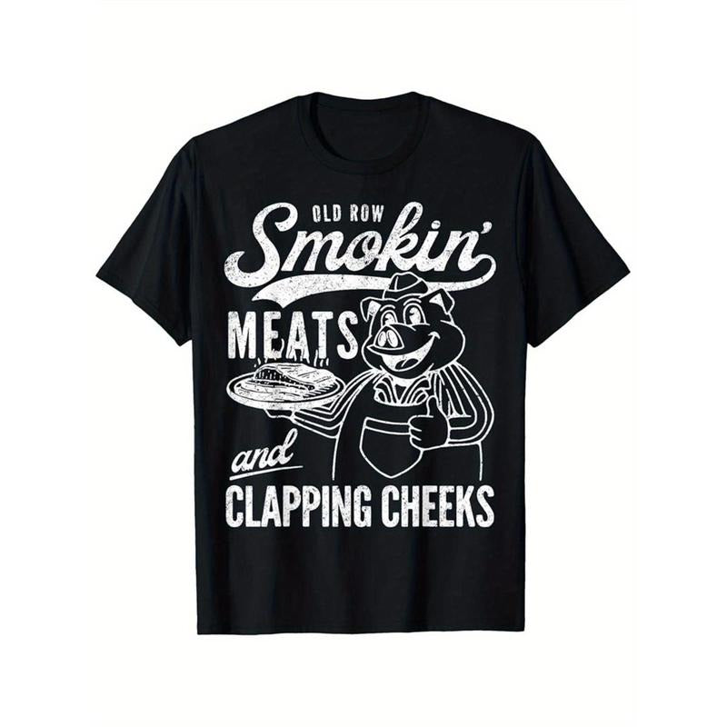 Retro Funny Old Row Smokin' Meats And Clapping Cheeks T-Shirt made in usa Hoodie, Sweatshirt | DripVista.com