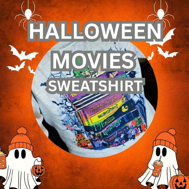 Retro Halloween 90's Movies Spooky Tee or Sweatshirt Hoodie | DripVista.com