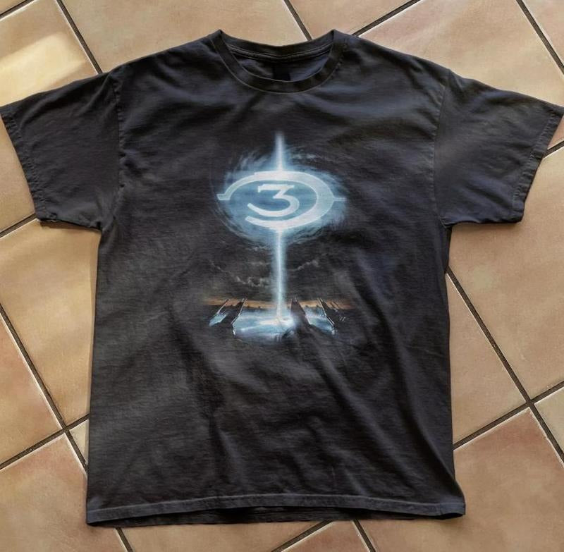 Retro Halo 3 logo tee, tshirt Vintage Gaming Shirt Y2k promotional tee- Vintage y2k tshirt Streetwear Menswear Top, gift...