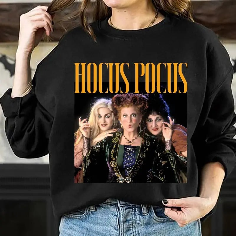 Retro Hocus Pocus Shirt Hocus Pocus Halloween Shirt Sanderson Sisters, Mary, Winifred, Sarah Fan Lovers Movie Shirt...