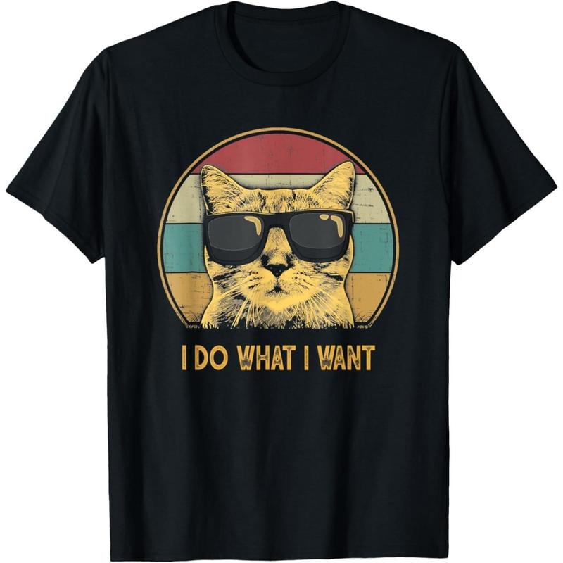 Retro I do what I want cat funny cat lover T-Shirt made in usa Hoodie, Sweatshirt | DripVista.com
