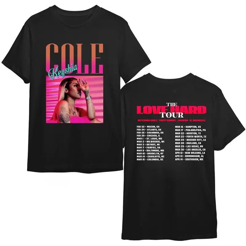 Retro Keyshia Kole Tour Shirt, Vintage The Love Hard Tour 2024 Shirt Hoodie, Sweatshirt | DripVista.com
