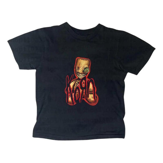 Retro Korn Baby Tee, Women's Streetwear, Y2k Top Nu Metal Music Shirt, Gothic Emo Girl Top, Scene Clothing 2000s