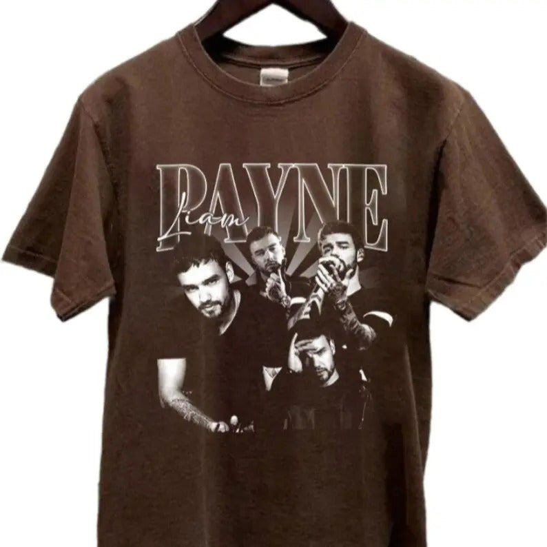 Retro Liam Payne Shirt, 90s Liam Payne unisex Tshirt, In Memory Of Liam Payne Shirt, Gift for fans Classic Collar
