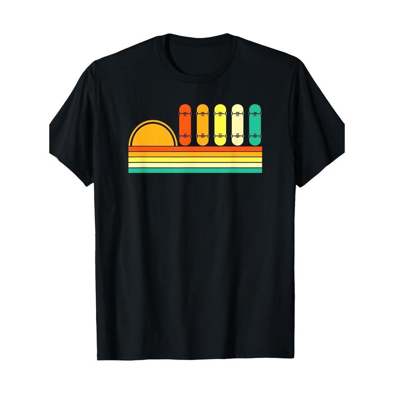 Retro Love Skateboard T-shirt 100% cotton T-shirt Made in USA Hoodie, Sweatshirt | DripVista.com