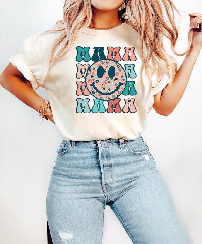 Retro Mama Vibes Crewneck,Cozy Mom Tee,Thoughtful Gift for Grandma, shirt for women Hoodie, Sweatshirt | DripVista.com