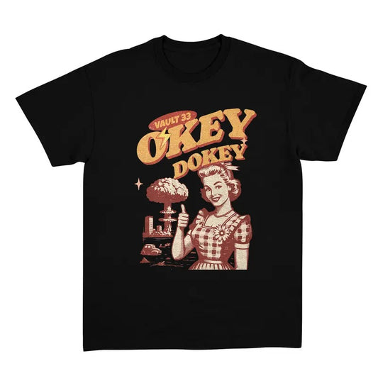 Retro Okey Dokey Shirt, Fallout Inspired Fallout Time Tee, Unisex Classic Cotton Fallout Game Shirt
