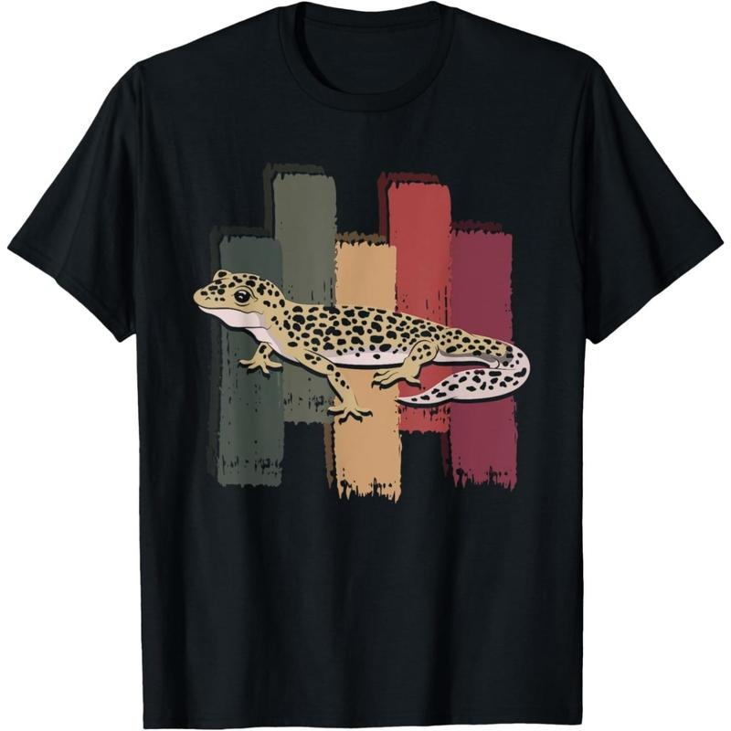 Retro Reptile Lizard Animal Pet Leopard Gecko T-Shirt made in usa Hoodie, Sweatshirt | DripVista.com