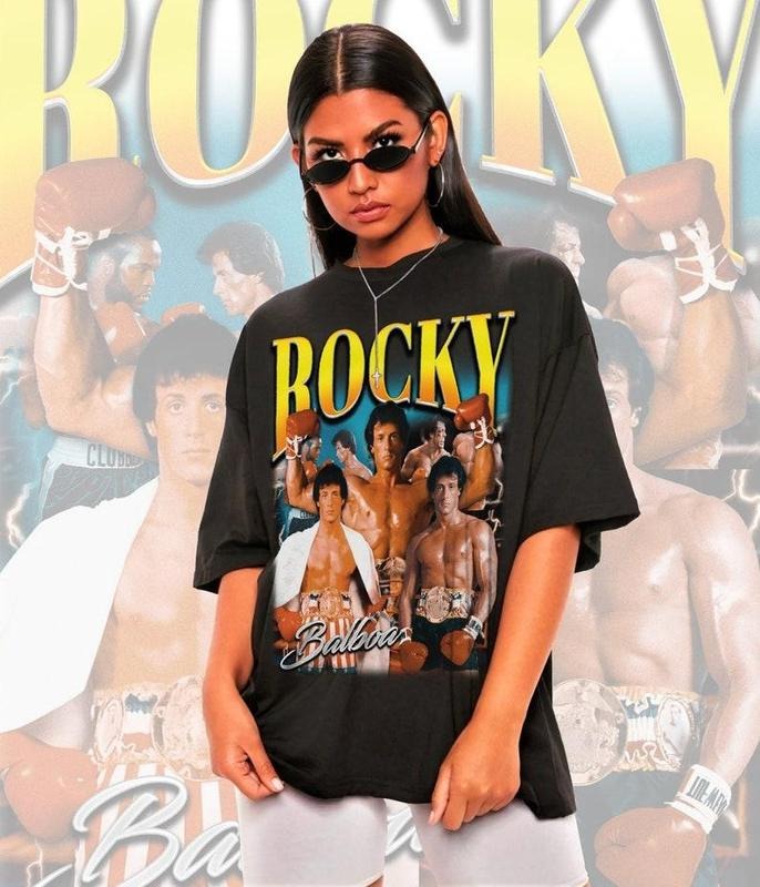 Retro Rocky Balboa Shirt -Rocky Balboa Tshirt,Rocky Balboa T-shirt Hoodie, Sweatshirt | DripVista.com