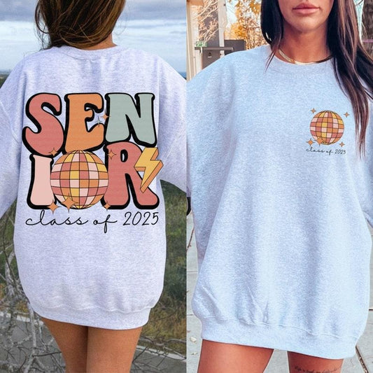 Retro Senior Shirt, Trendy Senior 25 Shirt, Senior Class of 2025 Sublimation Design, Senior 2025 Shirt, High School Shirt Shirt Clipart