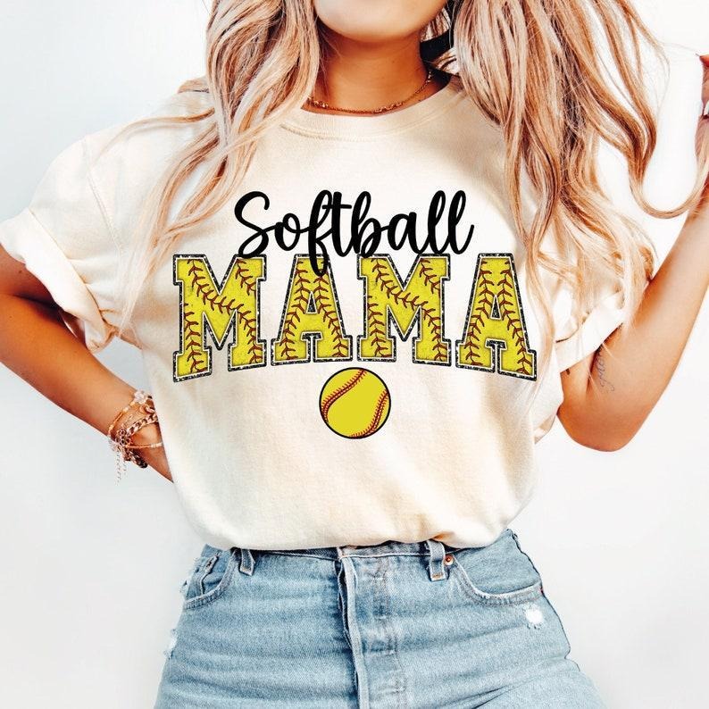 Retro Softball Mama tshirt, Varsity Tee tshirt, Mother's Day sweatshirt, Game Ready T-Shirt Hoodie | DripVista.com