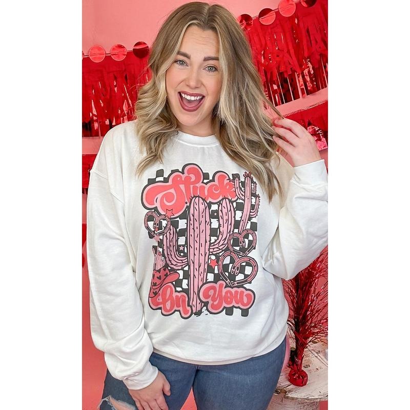 Retro Stuck on You Graphic Sweatshirt T-Shirts, Hoodie | DripVista.com