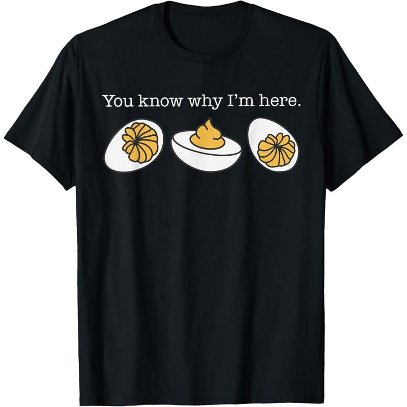 Retro Thanksgiving Dinner You Know Why I'm Here Deviled Egg T-Shirt made in usa Hoodie, Sweatshirt | DripVista.com
