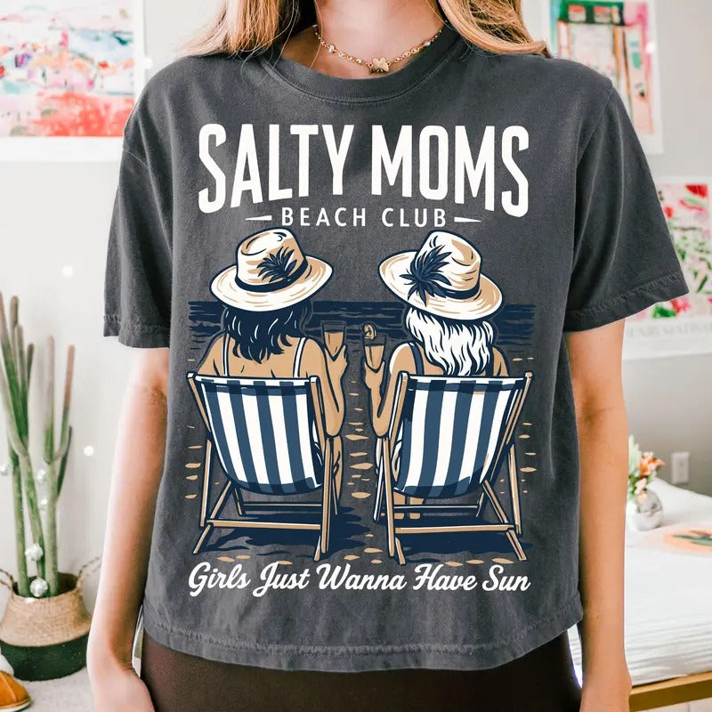 Retro The Beach Club Shirt, Trendy Summer Tee, Aesthetic Beach Shirt, Funny Sarcastic Mom Shirt, Mother's Day Gift Top...