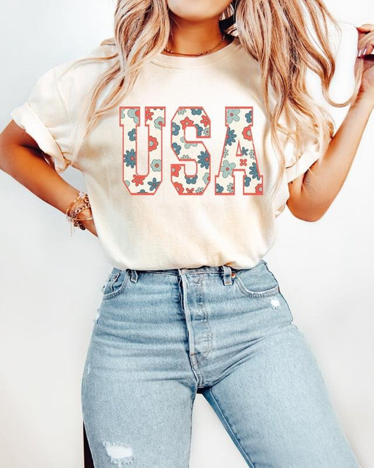 Retro USA Graphic Shirt, 4th of July Shirt, American Graphic Tee, Trendy USA Shirt, Patriotic Shirt, USA Shirt, Fourth Of July Shirt, American Shirt, 4th Of July Gift