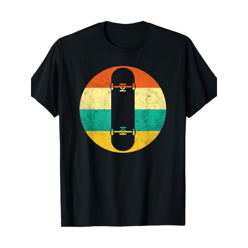 Retro skateboarder Skateboard T-shirt 100% cotton T-shirt Made in USA Hoodie, Sweatshirt | DripVista.com