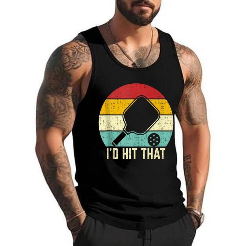 Retros vintage sunset paddle I_d hit that pickleball player Unisex Tank Top, Cotton, Size S-3XL T-Shirts, Hoodie, Sweatshirt