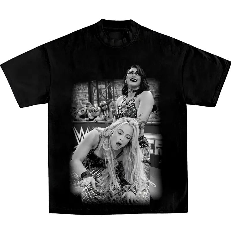 Rhea Ripley & Liv Morgan Tee, WWE Rhea Tee, Liv Morgan Shirt, WWE Shirt, Sports T-shirt, Wrestling Gift, Gift for Him Her Hoodie Sweatshirt