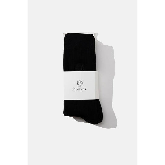 Rhythm Men's 3 Pack Black Classic Crew Socks