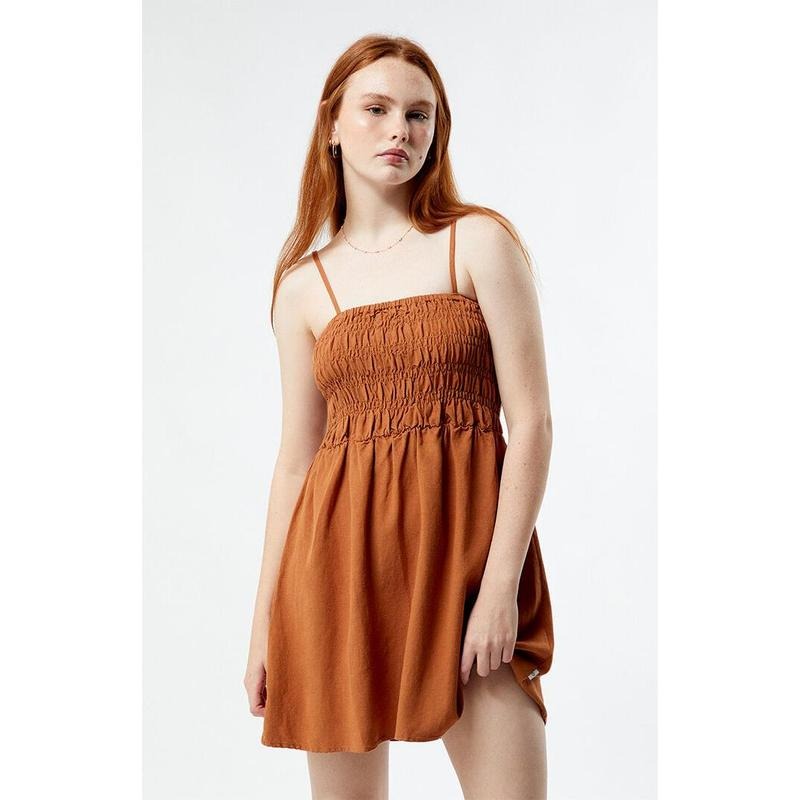 Rhythm Women's Classic Shirred Mini Dress T-Shirts, Hoodie, Sweatshirt | DripVista.com