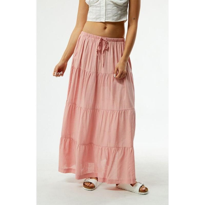 Rhythm Women's Classic Tiered Maxi Skirt - Multicolor T-Shirts, Hoodie, Sweatshirt | DripVista.com