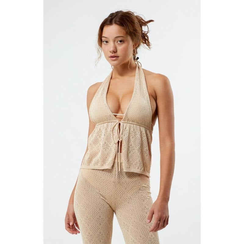 Rhythm Women's Oahu Halter Knit Top T-Shirts, Hoodie, Sweatshirt | DripVista.com