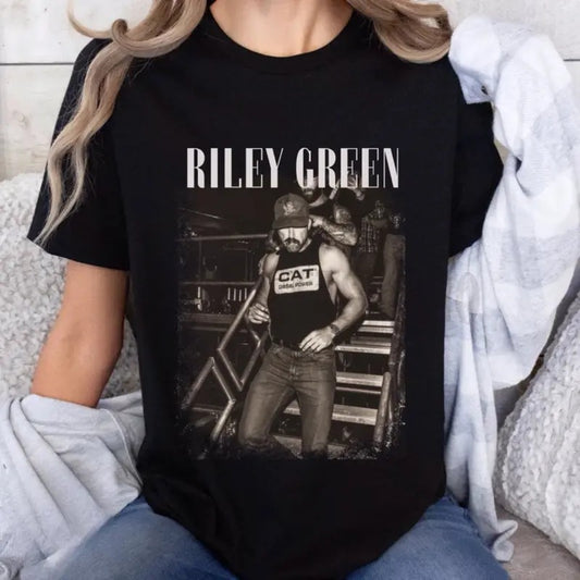 Riley Green Tee, Concert Shirt, diesel power, duckman, Country music shirt, Vintage graphic tee, gift for fan, gift for him, gift for her menswear top Womenswear Underwear Streetwear Comfort