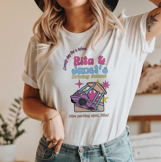 Rita And Janet Driving School Bluey Shirt, Bluey Family Shirt, Bluey Birthday Shirt, Funny Bingo Bluey Shirt,Rita and Janet Shirt,Bluey Gift
