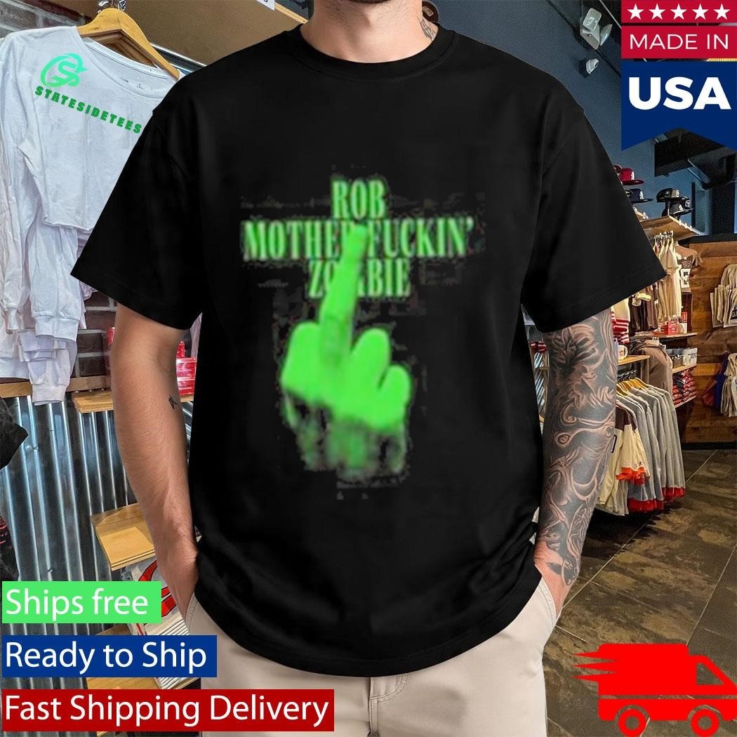 Rob Mother Fuckin’ Zombie Finger Neon T-Shirt