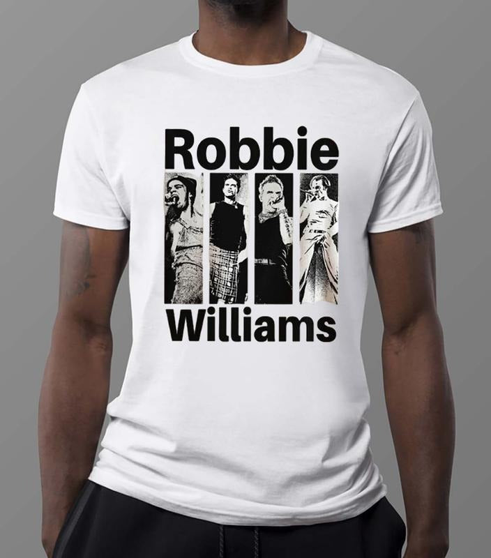 Robbie Williams Tour 2025 T-Shirt Comfy T-Shirt for Nature Lovers Perfect for Active Days and Casual Style Hoodie, Sweatshirt
