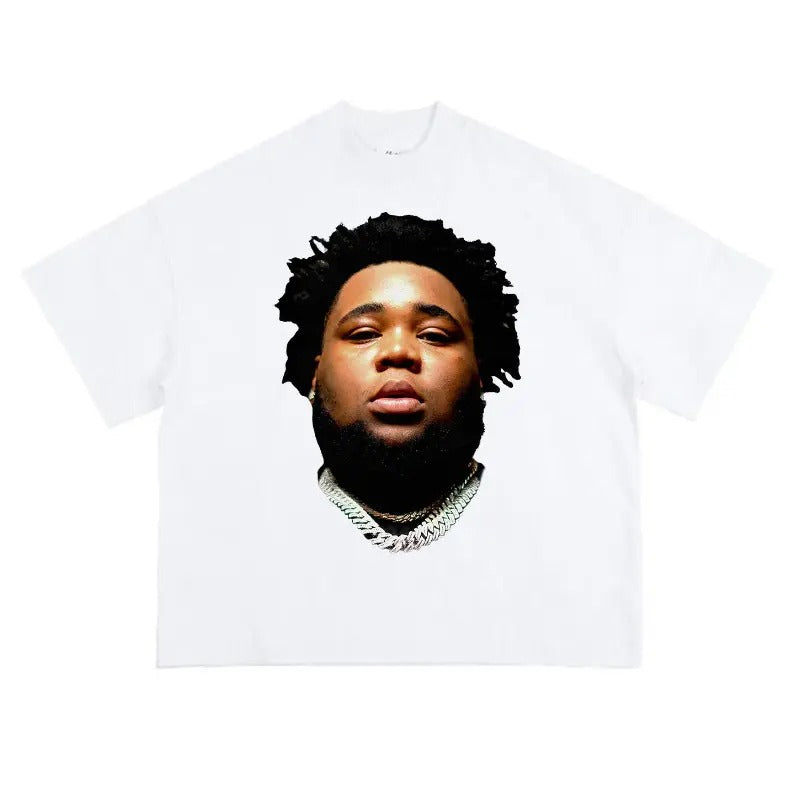 Rod Wave Big Face Rapper Face Graphic Tee Hoodie, Sweatshirt | DripVista.com