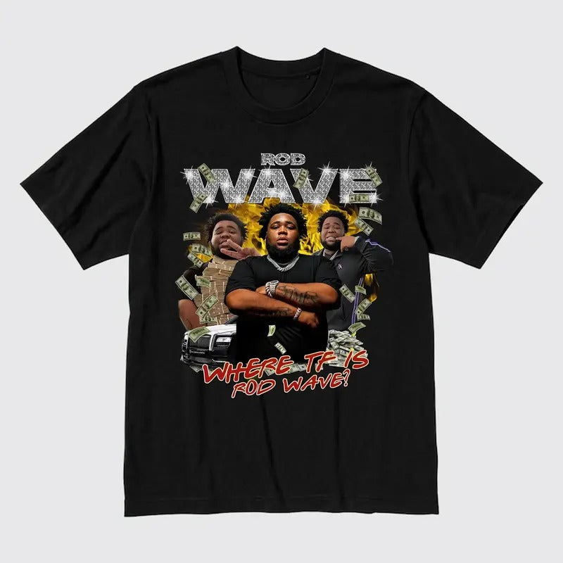Rod Wave Retro Last Lap Tour 2024 T-Shirt Unisex Graphic Hoodie, Sweatshirt | DripVista.com